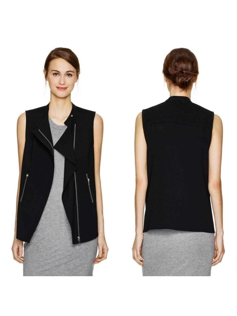 Aritzia Babaton Black Redford Vest Size 8